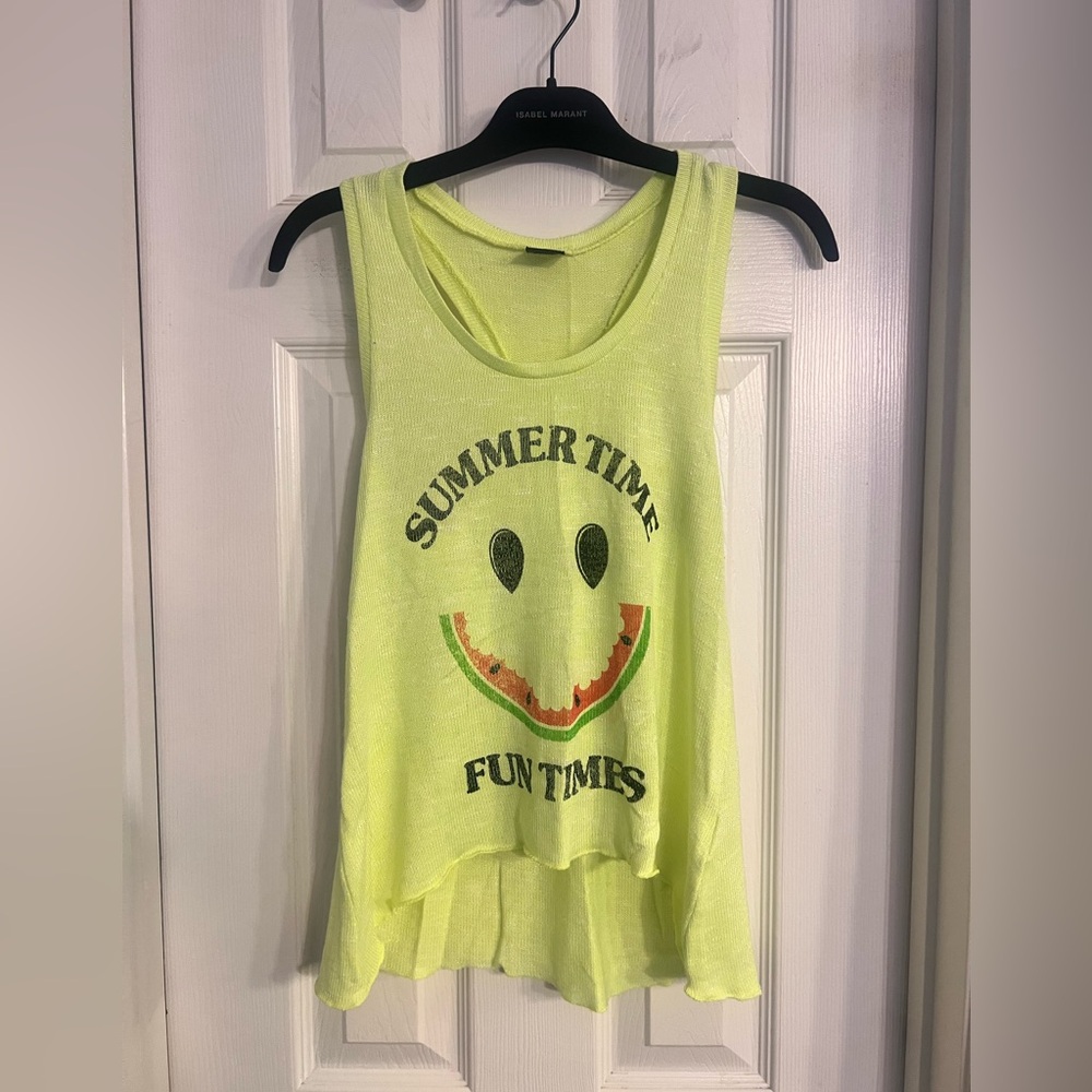 Sweater Knit Racerback Tank Top Juniors Size Small